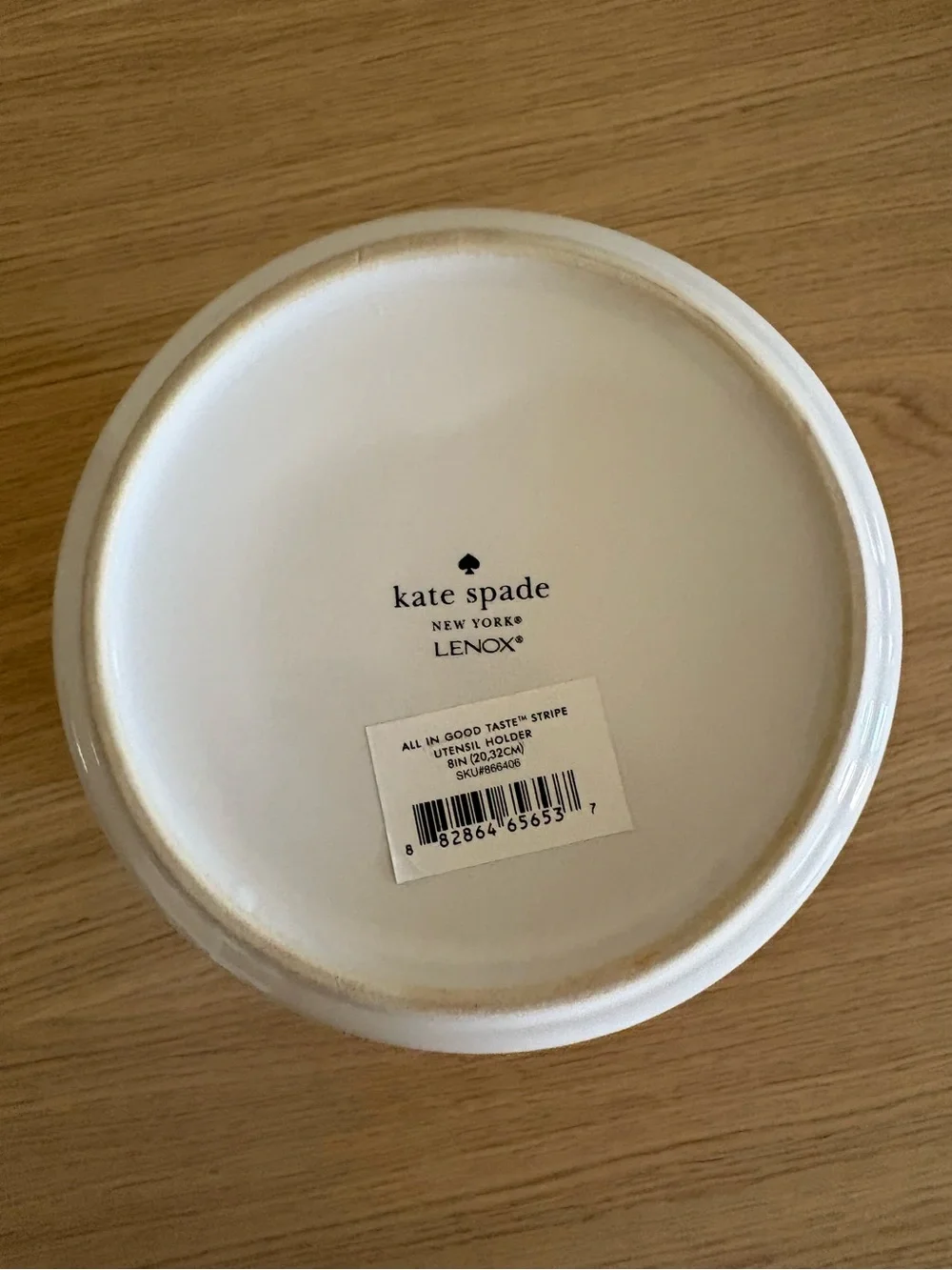 Kate Spade Lenox All in Good Taste Stripe Utensil Holder
